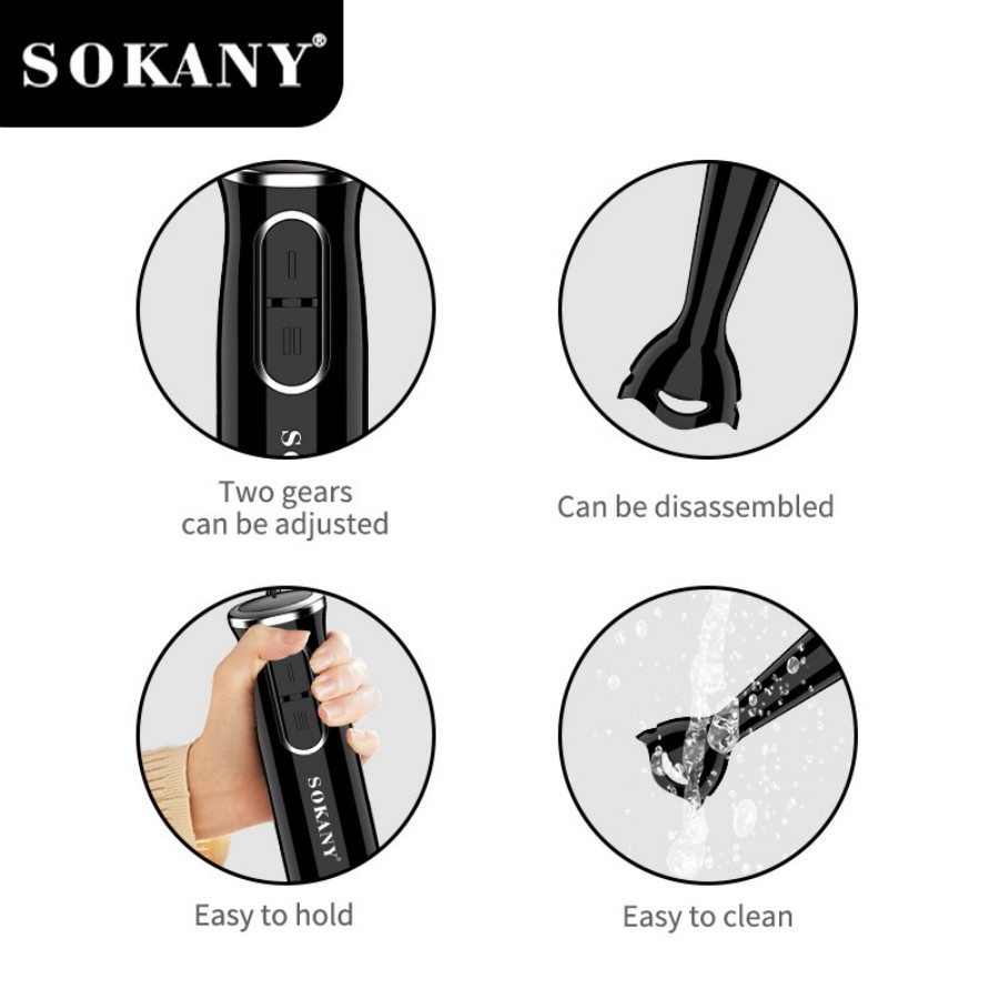 SOKANY SK-1724 Hand Blender 2  - Immersion Hand Blender Set ulasan dan harga